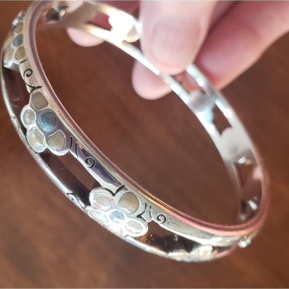 BRIGHTON COLORFUL flower‎ enameled bracelet - Picture 4 of 7